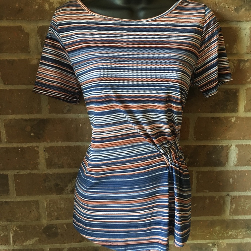 Striped blue blouse